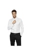 Deepsea Beyaz Slim Fit Erkek Gömlek Kolay Ütülenen Nefes Alan Kumaş, Dört Mevsim Şıklık 2608515 Beyaz