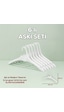 Porsima Harmoni 6 Adet Dolap Içi Düzenleyici Organizer İç İçe Geçen Askı Tişört Gömlek Elbise Askısı Beyaz
