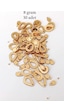Oya Abiye Bileklik Kolye Pleksi Metalik Plastik Pul Altın Renk 8 Gram 30 Adet - Bnc496