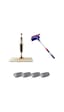 Sprey Mop 4 Yedekli Ve Teleskopik Mikrofiber Cam Sılme Aparatı