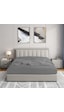 Soley Jersey %100 Pamuk Çift Kişilik 140 X 200 Lastikli Çarşaf Gri