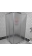 Nokta Duşakabin 90 x 90 Teknesiz Plastik Cam Duşakabin Nd409 Şeffaf