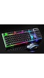 Polham RGB Led Işıklı Klavye ve Mouse Seti, Gamer, Oyuncu, USB Klavye ve Mouse, Işıklı Oyuncu Seti