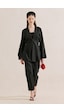 Manuka Keten Pileli Kimono Ceket Siyah Ss26ckt00016-021.10199