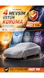 Renault Megane Sedan 2016 Ve Sonrası - 4 Mevsim Klipsli Araba Brandası - Oto Çadır Örtü