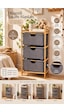 Porsima 2059 3 Katlı Ahşap Çok Amaçlı Çekmeceli Organizer Dolap