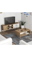 Set 1584-2074 Exxen Tv Ünitesi + Exxen Orta Sehpa - Sepet-beyaz Rengi