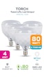 80w Kristal Tasarruflu E27 Beyaz Işık Torch Led Ampul-1-2-4-6-8-10 Adettir 4 Adet