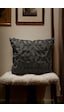 Bohem Dekoratif Yastık Kılıfı Kırlent Kılıfı 43x43 Cm Antrasit Etnik Gri