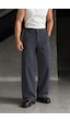 Tarz Cool Erkek Baggy Fit Old Money Cep Detaylı Pantolon Füme