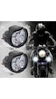 2 Adet Motosiklet Scooter Uyumlu Led Sis Farı Çakar Ve Sabit Mod 6 Ledli
