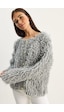 Shade Kadın Oversize Saçaklı Triko Hırka 9062 60283750 - Gri
