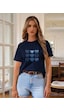 Uyguntarz Unisex Jean Desenli Kalp Tasarım Basklı Tshirt Lacivert Uyguntarz Unisex Jean Desenli Kalp Tasarım Basklı Tshirt Lacivert