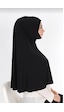 Moda Mevsimi Pratik Sandy Hazır Eşarp Namaz Örtüsü Siyah