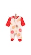 Bebetto Yenidoğan Vegatables Patikli Tulum Unisex 23Kbbtuptt004_Turuncu