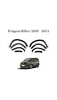 Peugeot Rifter 2019 2020 2021 2022 2023 2024 Uyumlu Kapı Ve Çamurluk Koruma Premium Dodik Seti Siyah 8 Parça Tam Set