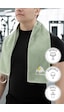 Sporcu Antrenman Havlusu Gym Fitness Plates Boks Tenis Spor Havlu Yeşil