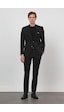 İmza Siyah Kendinden Desenli Mono Yaka 6 Drop Slim Fit Takım Elbise 1001260162