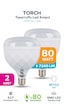 80w Kristal Tasarruflu E27 Beyaz Işık Torch Led Ampul-1-2-4-6-8-10 Adettir 2 Adet