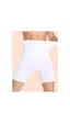 Erkek Bel Göbek Ve Kalça Toparlayıcı Erkek Yüksek Bel Korse Boxer Beyaz