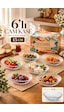Porsima Suga 4472 6'lı Oval Cam Kase Seti 15 Cm Çerezlik, Reçellik, Kahvaltılık Ve Sosluk