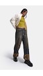 Kadın T.kot Rengi 2w6-64 Crop Barrel Fit Özel Tasarım Denim Jean
