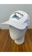 Shark Nakışlı Vintage Eskitme Pamuklu Beyzbol Cap Şapka Beyaz