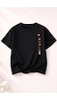 Herkesemoda Love Teddy Baskı Detaylı Kadın Bisiklet Yaka Pamuklu T-shirt Siyah Herkesemoda Love Teddy Baskı Detaylı Kadın Bisiklet Yaka Pamuklu T-shirt Siyah