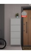 Ceha Kilitli 4'lü Metal Ayakkabılık - Gri K.AYK-4/P7035/KL