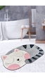Chilai Home Big Cat 60x100 Cm Banyo Halısı Djt Beyaz