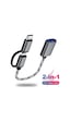 Usb To Type C Micro Usb Otg Kablo 2 İn 1 Yeni Nesil Bağlantı Tipleri Usb Data Şarj Çeviricisi