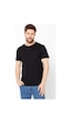 Mmetalic Erkek Siyah %100 Pamuk T- Shirt Regular Fit Rahat Kesim Bisiklet Yaka Basic Tişört Siyah