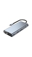 11in1 Type-c To Usb Hdmı 4xusb Rj45 Hdmi Vga Sd Tf Card Çevirici Adaptör
