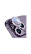 Buff Apple Uyumlu iPhone 14 Pro / 14 Pro Max Diamond Lens Koruyucu Pembe