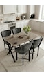 Mutfak Masası 4 Sandalyeli Set 110x70 Cm Modern Masa Takımı Cafe Balkon Ofis Masa Elma 9887 Anstrast Çok Renkli