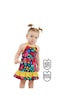 Denokids Çiçekli Kız Bebek Poplin Elbise