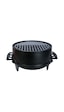 Lava Döküm Mangal Izgara Set Döküm Demir Ø 36cm - Siyah