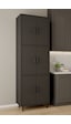 Aeka Ae-3015 Mercan 6 Kapaklı Çok Amaçlı Dolap Raflı Mutfak Kiler Banyo 195 63 35 Çok Amaçlı Dolap Antrasit - Antrasit