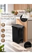Porsima 0123-1 Slim Pedallı Çöp Kovası 15 Lt Siyah Taşıma Kulplu İç Kovalı, Mutfak Ve Banyo İçin Dar Alan Çöp Kovası Porsima 0123-1 Slim Pedallı Çöp Kovası 15 Lt Siyah Taşıma Kulplu İç Kovalı, Mutfak Ve Banyo İçin Dar Alan Çöp Kovası