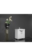 Yıldız Banyo Dolabı 80 Cm Ayaklı Beyaz Mdf Alt Modül Ve Lavabo Beyaz
