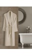 Açık Kahve Büyük Beden Şalyaka Pamuklu Hamam Sauna Banyo Battal Kadın Erkek Unisex 3xl 4xl Bornoz Açık Kahverengi