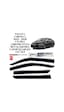 Toyota Corolla 2025 2026 Uyumlu Chrome Style Metal Kromlu Cam Rüzgarlığı 4 Parça Sunplex Toyota Corolla 2025 2026 Uyumlu Chrome Style Metal Kromlu Cam Rüzgarlığı 4 Parça Sunplex