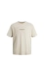 Jack & Jones Jorvesterbro Rahat Kesim Tişört 12240121 Moonbeam Kahverengi
