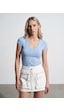 DİLVİN 32799 V Yaka Top-açık Mavi