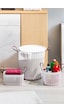 Porsima 4316 Beyaz 3'lü Sepet Seti Banyo Mutfak Organizeri Beyaz