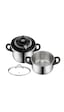 Tefal Clipso Chef Düdüklü Tencere 6 L + 4.5 L Set Gümüş - Gri