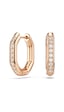 5743798 Swarovski Küpe Dextera:pe Mn Hoop Whı/ros Metalik