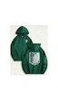 Caddekombin Aot Keşif Birliği Arka Göğüs Baskılı Kapüşonlu Cepli İçi Yünlü Yeşil Sweatshirt Yeşil