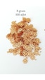 Oya Abiye Bileklik Kolye Pleksi Metalik Plastik Pul Altın Renk 8 Gram 100 Adet - Bnc479