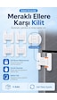 Buzdolabı Mutfak Dolap Kapağı Çocuk Güvenlik Kilidi 4 Adet Beyaz